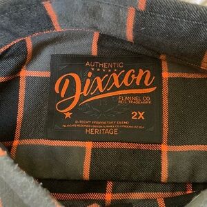 DIXXON Heritage Black and Orange Flannel